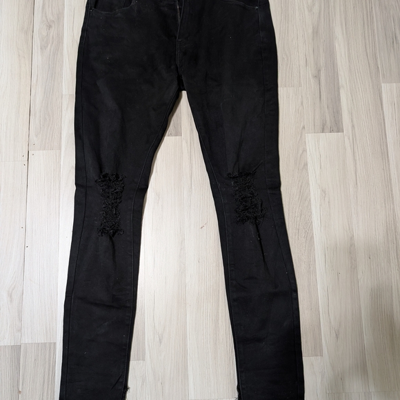 Represent Clo Black Skinny Jeans for Men - Picture 1 of 8